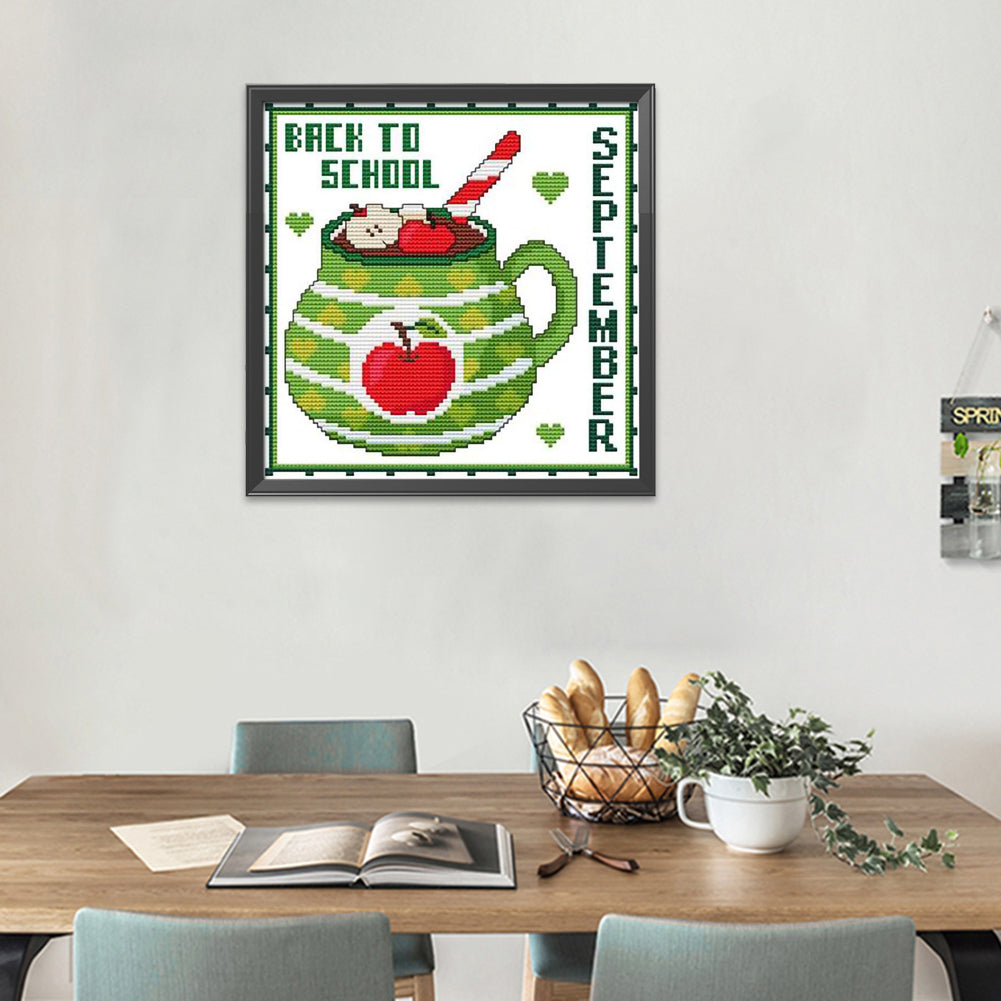 Month - 11CT Stamped Cross Stitch 35*35CM