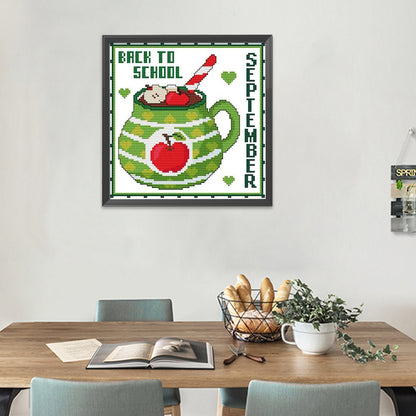 Month - 11CT Stamped Cross Stitch 35*35CM