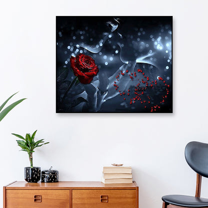 Rose Lover - Full Round Drill Diamond Painting 40*30CM