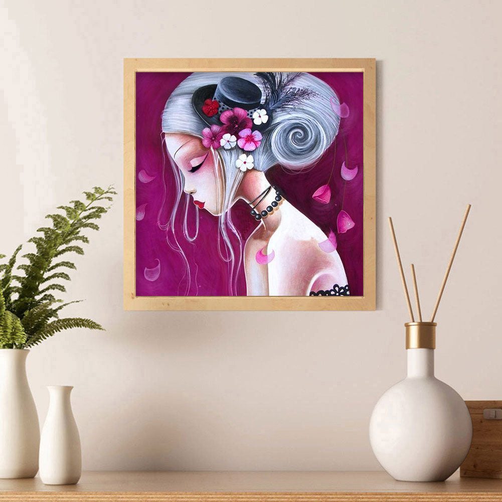 Geisha Girl - Full Round Drill Diamond Painting 30*30CM