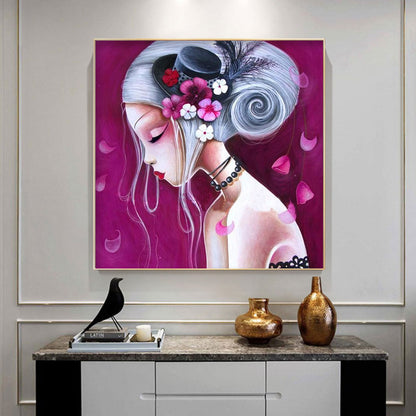 Geisha Girl - Full Round Drill Diamond Painting 30*30CM