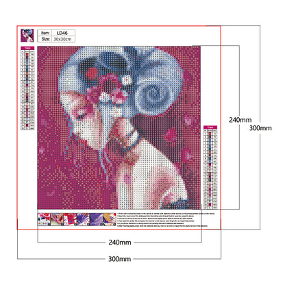Geisha Girl - Full Round Drill Diamond Painting 30*30CM