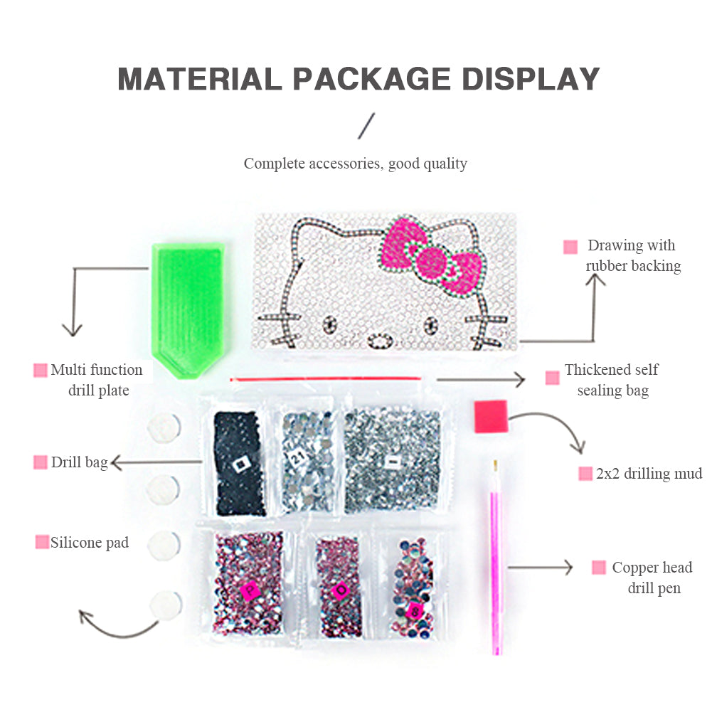 Diamond Painting Tissue Box Tissue Holder DIY Desktop Craft (Lucky Cat)