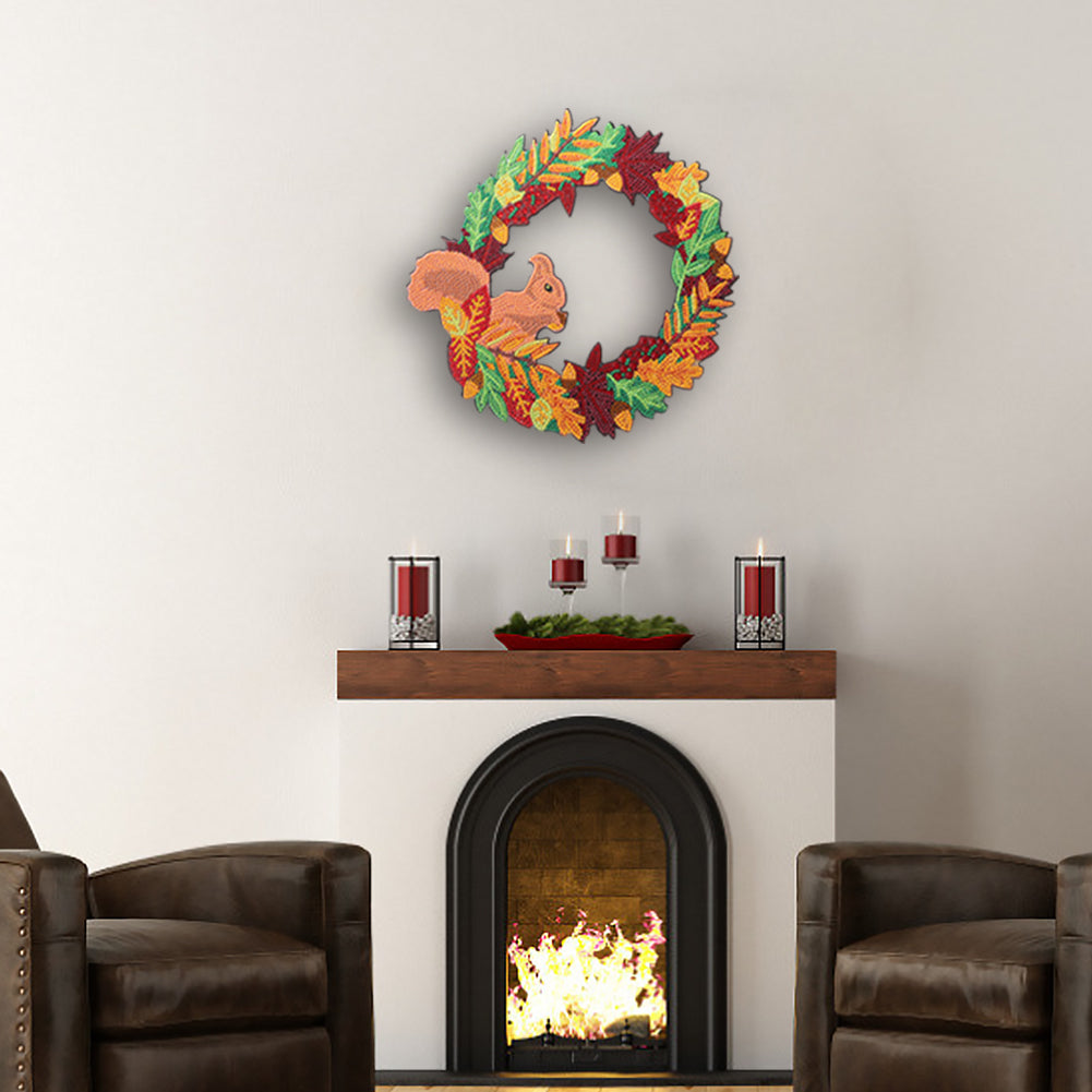 5D DIY Diamond Painting Wreath Animal Flower Picture Kit Garland Art Craft
