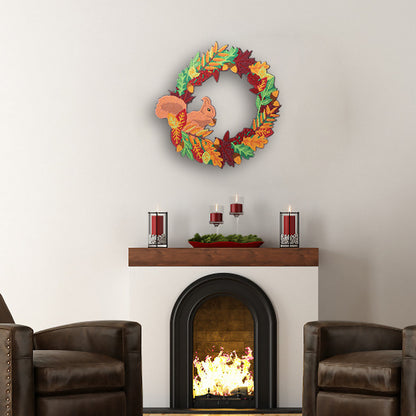 5D DIY Diamond Painting Wreath Animal Flower Picture Kit Garland Art Craft