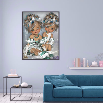 Unique Girl - Full Round Drill Diamond Painting 30*40CM
