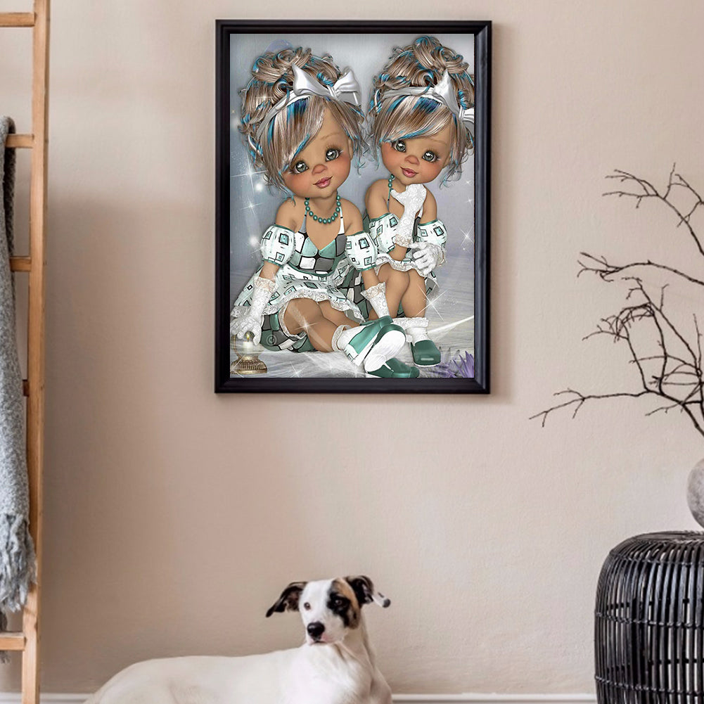 Unique Girl - Full Round Drill Diamond Painting 30*40CM
