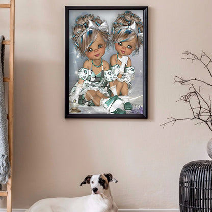 Unique Girl - Full Round Drill Diamond Painting 30*40CM