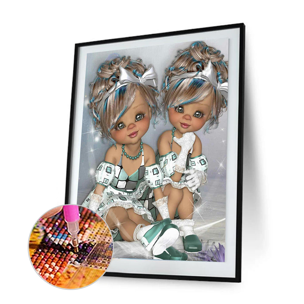 Unique Girl - Full Round Drill Diamond Painting 30*40CM
