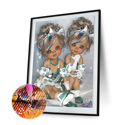 Unique Girl - Full Round Drill Diamond Painting 30*40CM