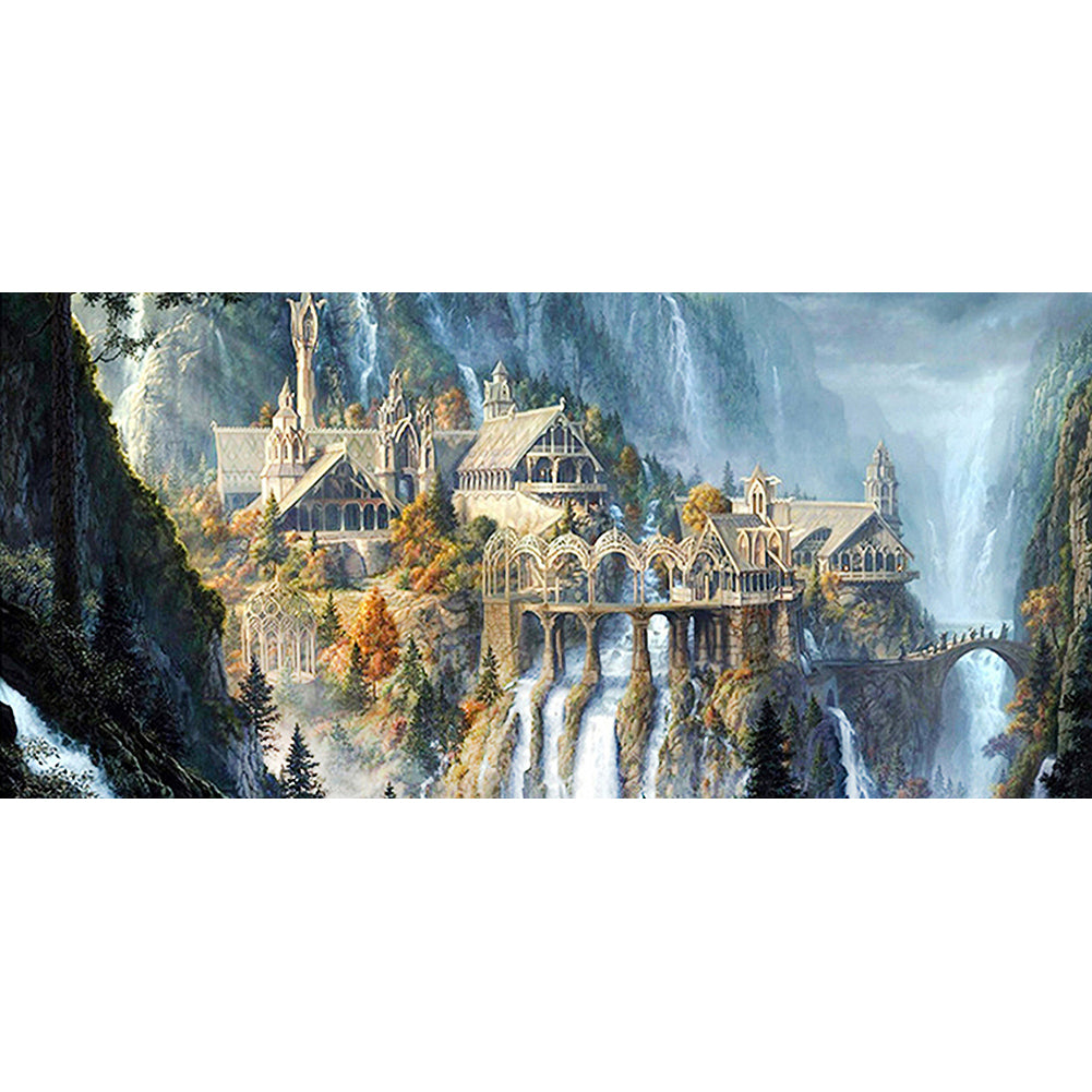 Mountain Attic - Full Square Drill Diamond Painting 80*40CM