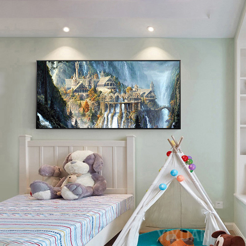 Mountain Attic - Full Square Drill Diamond Painting 80*40CM