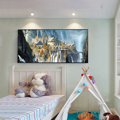 Mountain Attic - Full Square Drill Diamond Painting 80*40CM
