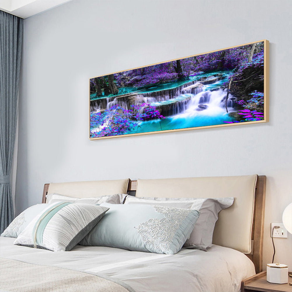 Mountain Fall - Full Square Drill Diamond Painting 90*40CM