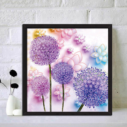 Dandelion - Special Shaped Drill Diamond Paintng 30*30CM