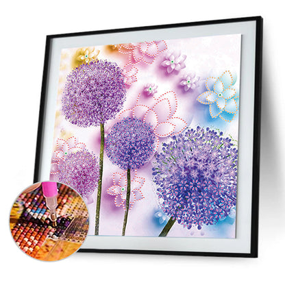 Dandelion - Special Shaped Drill Diamond Paintng 30*30CM