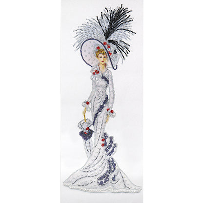 Lady - Special Shaped Drill Diamond Paintng 20*50CM