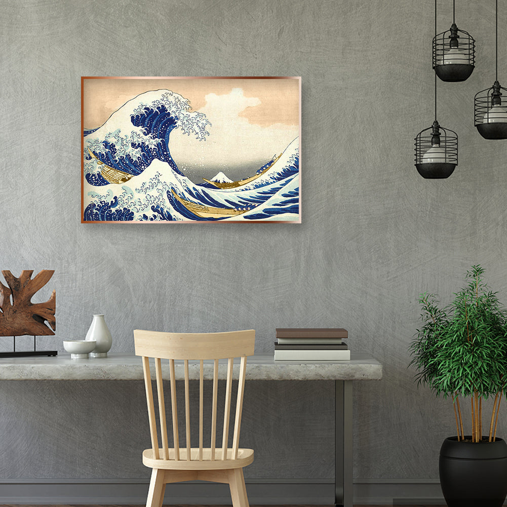 Wave - Full Round Drill Diamond Painting 40*30CM