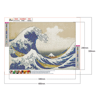 Wave - Full Round Drill Diamond Painting 40*30CM