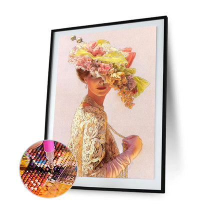 Lady Bowler - Special Shaped Drill Diamond Paintng 30*40CM