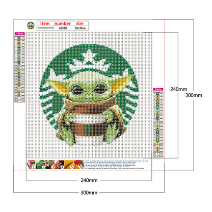 Yoda - Full Round Drill Diamond Painting 30*30CM