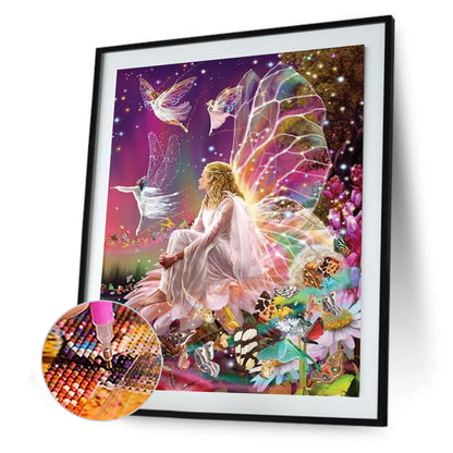 Angel - Full Round Drill Diamond Painting 40*50CM