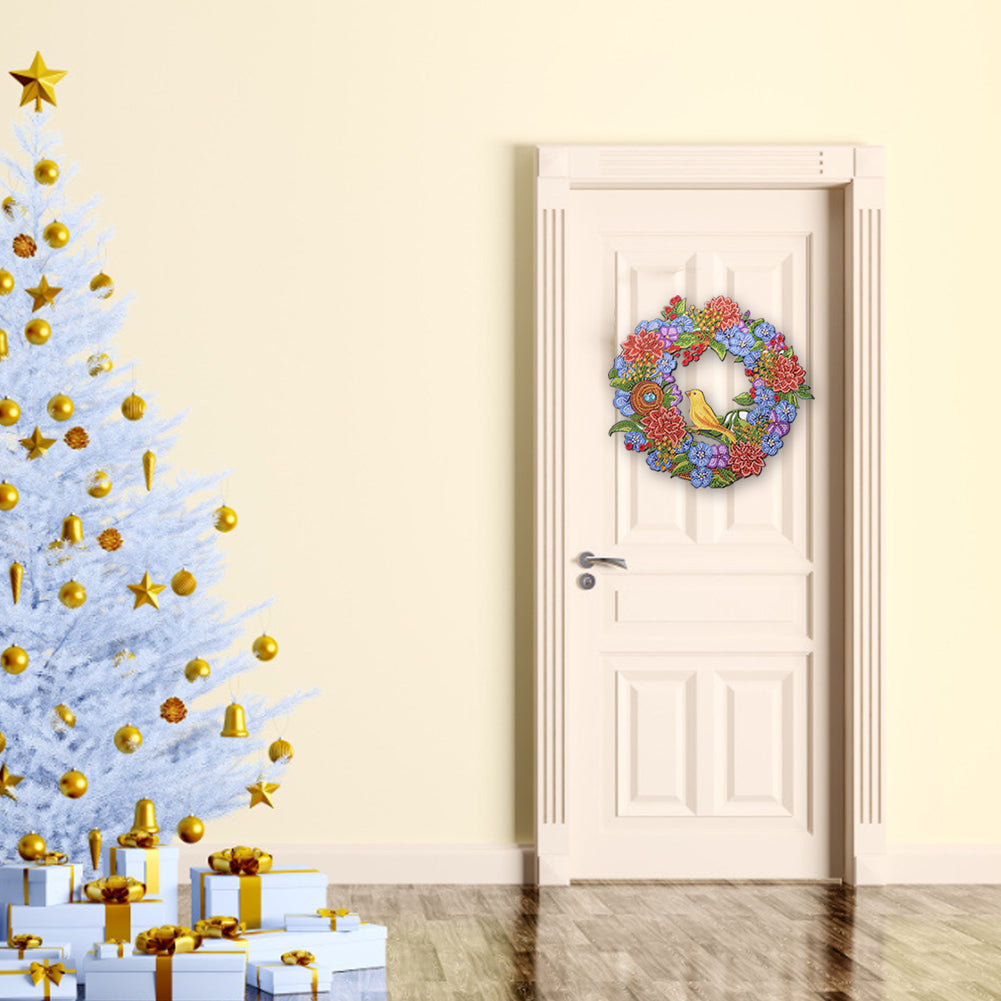 DIY Diamond Painting Wreath Handmade Crafts 5D Rhinestone Drawing Garland