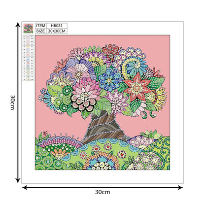 Flowers - Special Shaped Drill Diamond Paintng 30*30CM