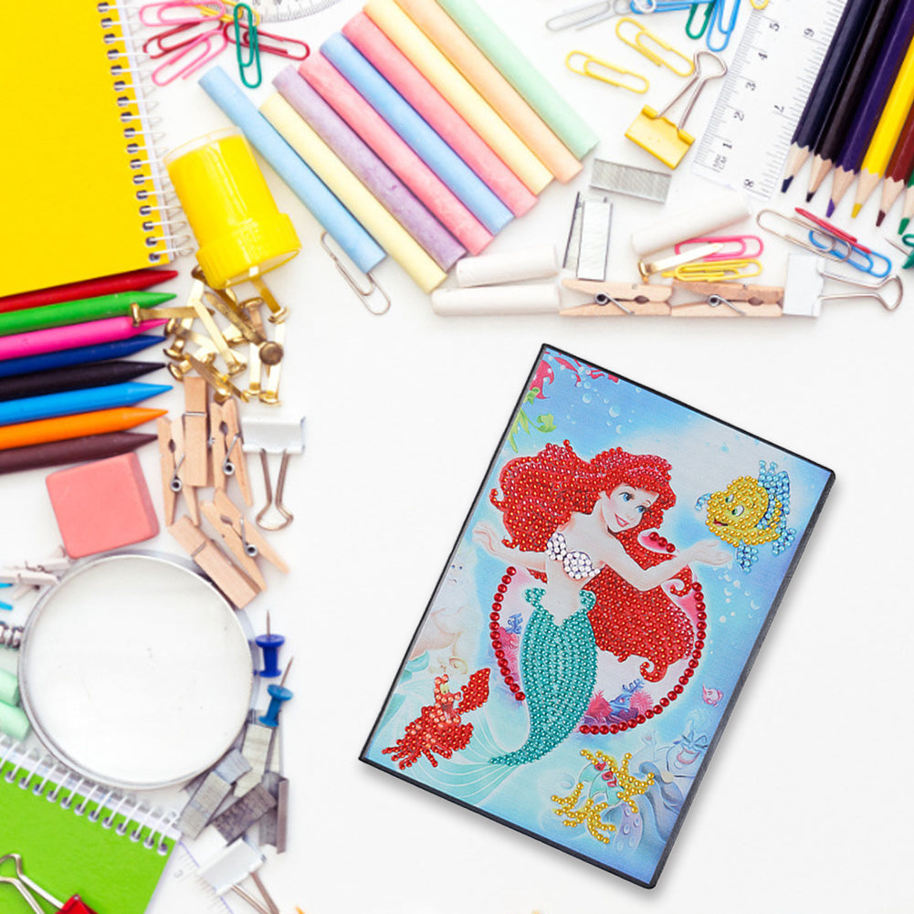 A5 5D Blank Notebooks DIY Part Drill Special Shape Rhinestone Diary Books