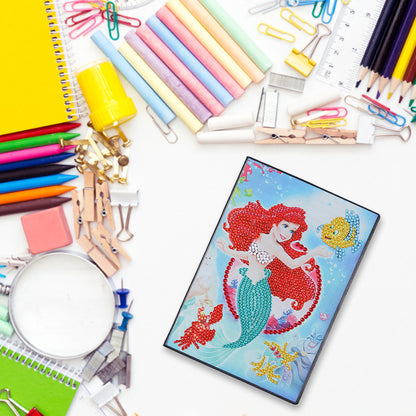 A5 5D Blank Notebooks DIY Part Drill Special Shape Rhinestone Diary Books
