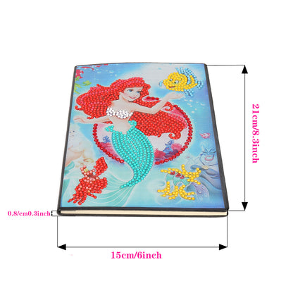A5 5D Blank Notebooks DIY Part Drill Special Shape Rhinestone Diary Books