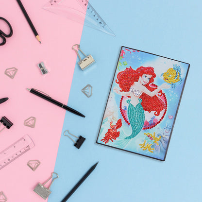 A5 5D Blank Notebooks DIY Part Drill Special Shape Rhinestone Diary Books