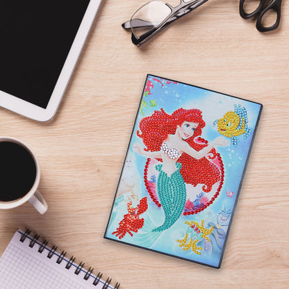 A5 5D Blank Notebooks DIY Part Drill Special Shape Rhinestone Diary Books