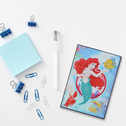 A5 5D Blank Notebooks DIY Part Drill Special Shape Rhinestone Diary Books
