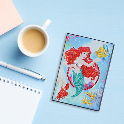 A5 5D Blank Notebooks DIY Part Drill Special Shape Rhinestone Diary Books