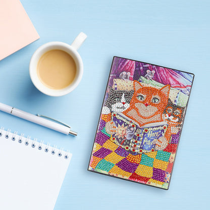 A5 5D Blank Notebooks DIY Part Drill Special Shape Rhinestone Diary Books