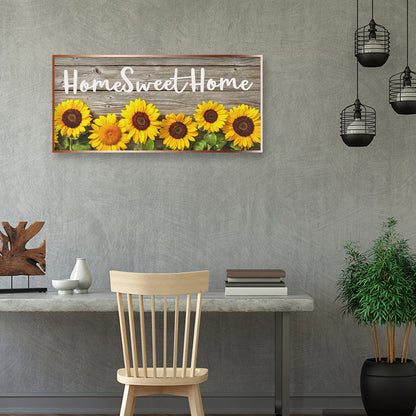 Sunflower - Full Round Drill Diamond Painting 85*40CM
