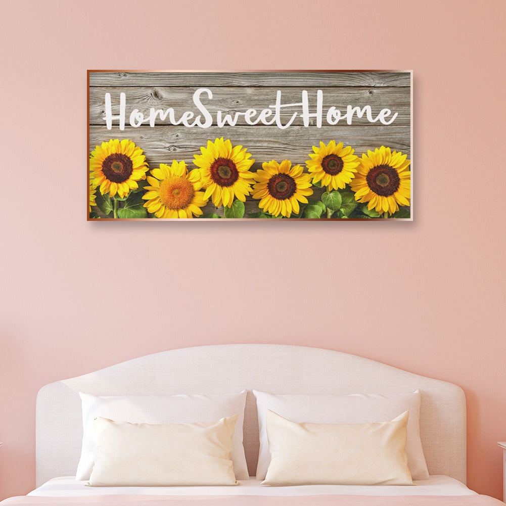 Sunflower - Full Round Drill Diamond Painting 85*40CM