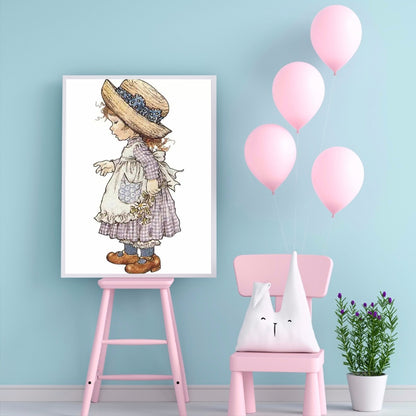 Cartoon Kid - Full Round Drill Diamond Painting 30*40CM
