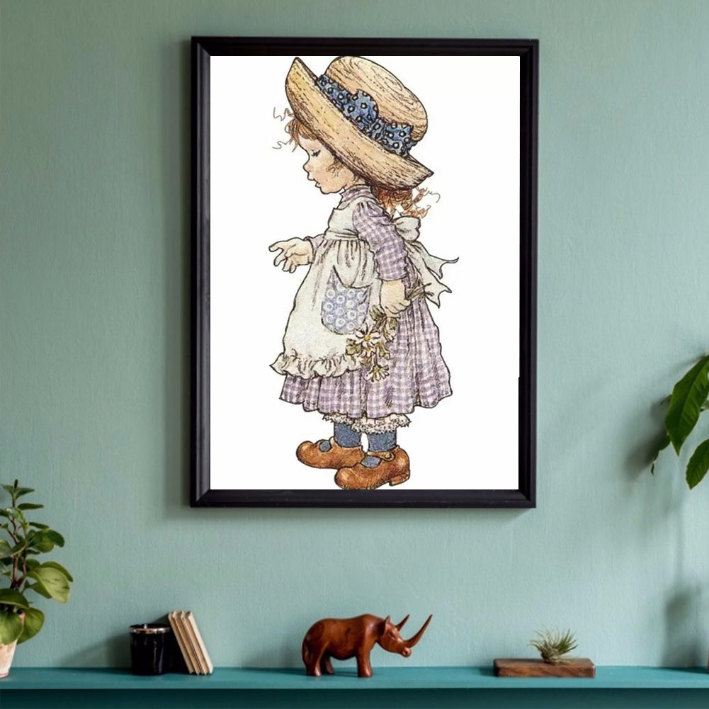Cartoon Kid - Full Round Drill Diamond Painting 30*40CM