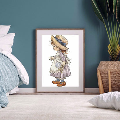 Cartoon Kid - Full Round Drill Diamond Painting 30*40CM