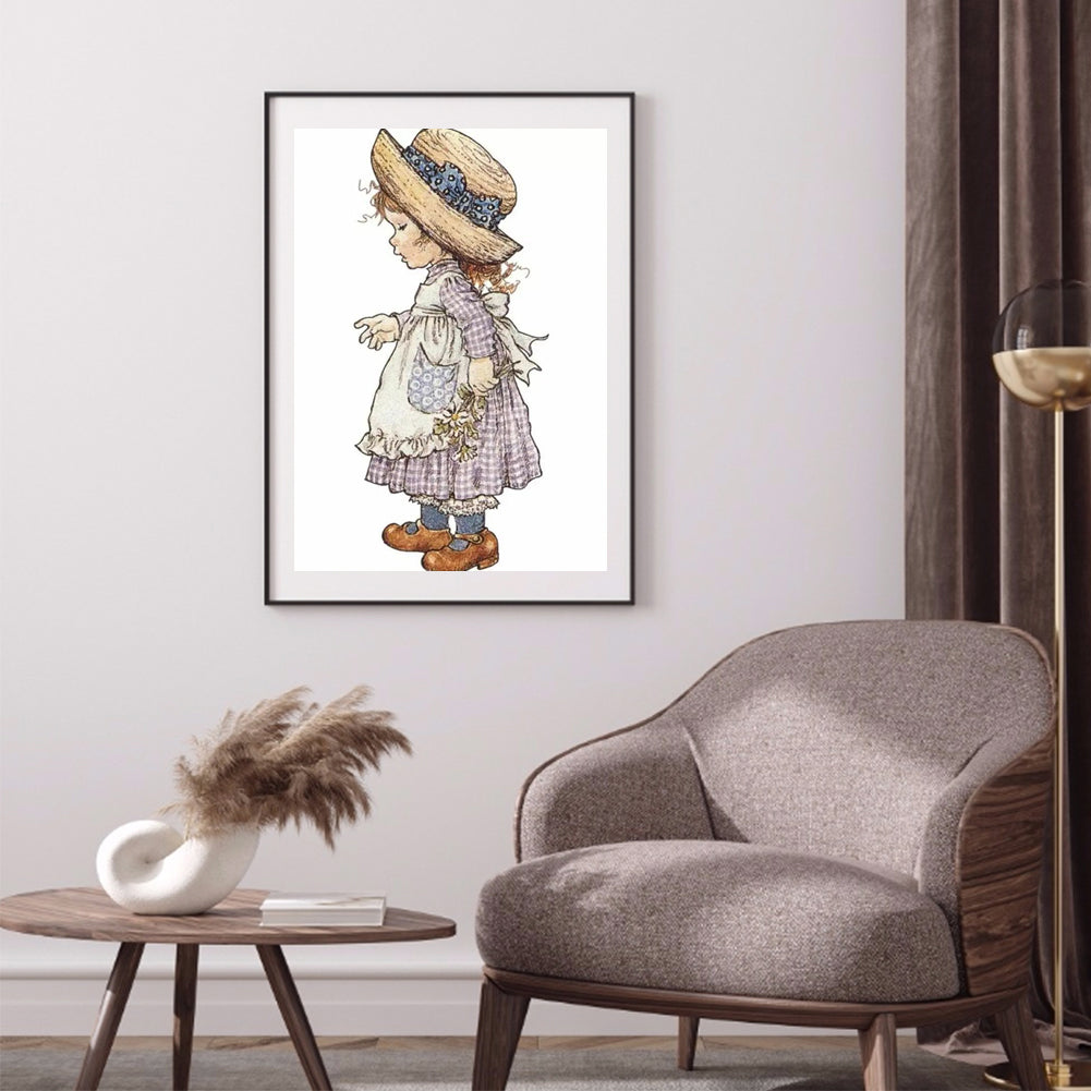 Cartoon Kid - Full Round Drill Diamond Painting 30*40CM