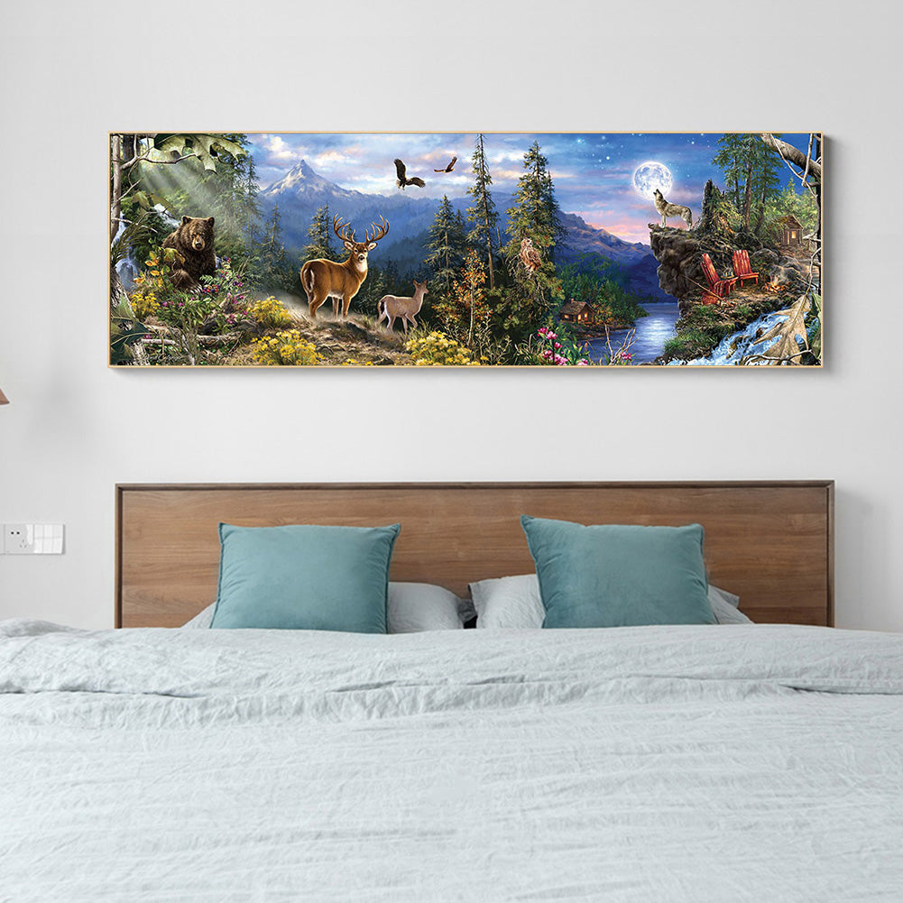 Forest - 11CT Stamped Cross Stitch 90*30CM