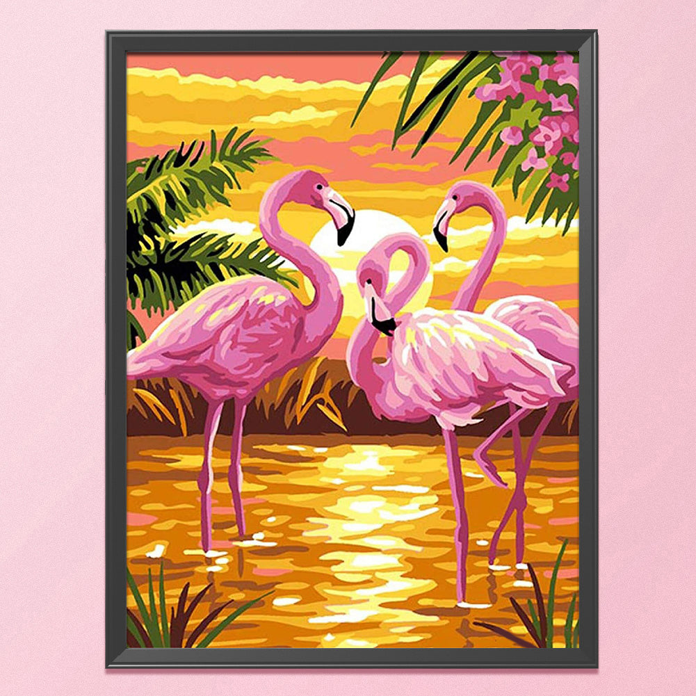 Flamingo - 11CT Stamped Cross Stitch 36*46CM
