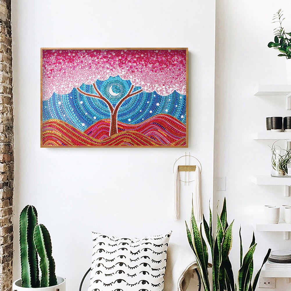 Cherry Tree - Special Shaped Drill Diamond Painting 40*30CM