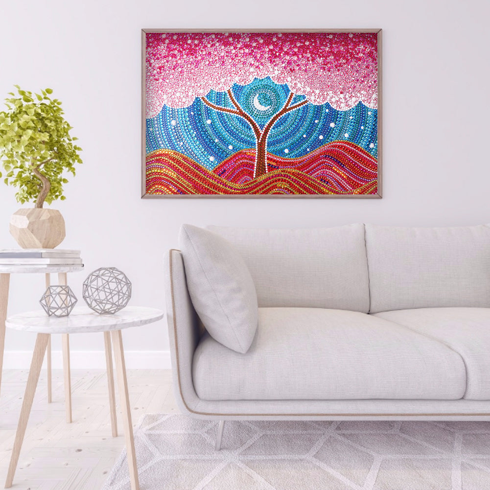 Cherry Tree - Special Shaped Drill Diamond Painting 40*30CM