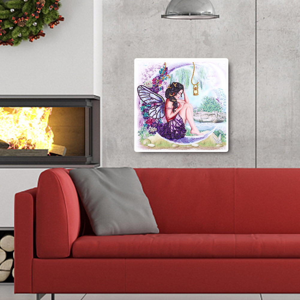 Wing Girl - Special Shaped Drill Diamond Painting 30*30CM