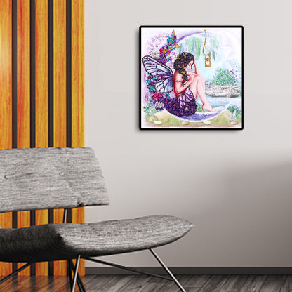Wing Girl - Special Shaped Drill Diamond Painting 30*30CM