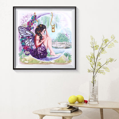 Wing Girl - Special Shaped Drill Diamond Painting 30*30CM
