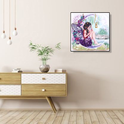 Wing Girl - Special Shaped Drill Diamond Painting 30*30CM